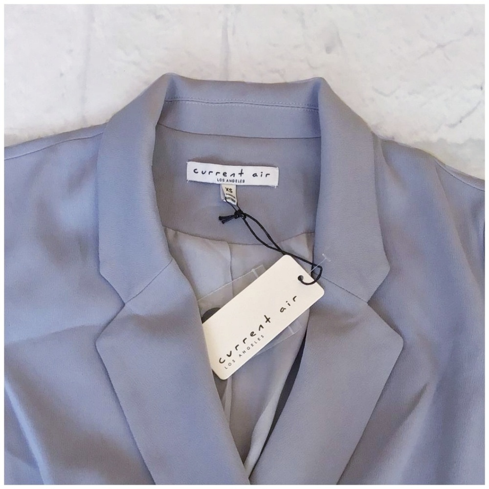 LAST ONE❗CURRENT AIR Anthro Slate Gray Chic Blazer - Picture 3 of 8